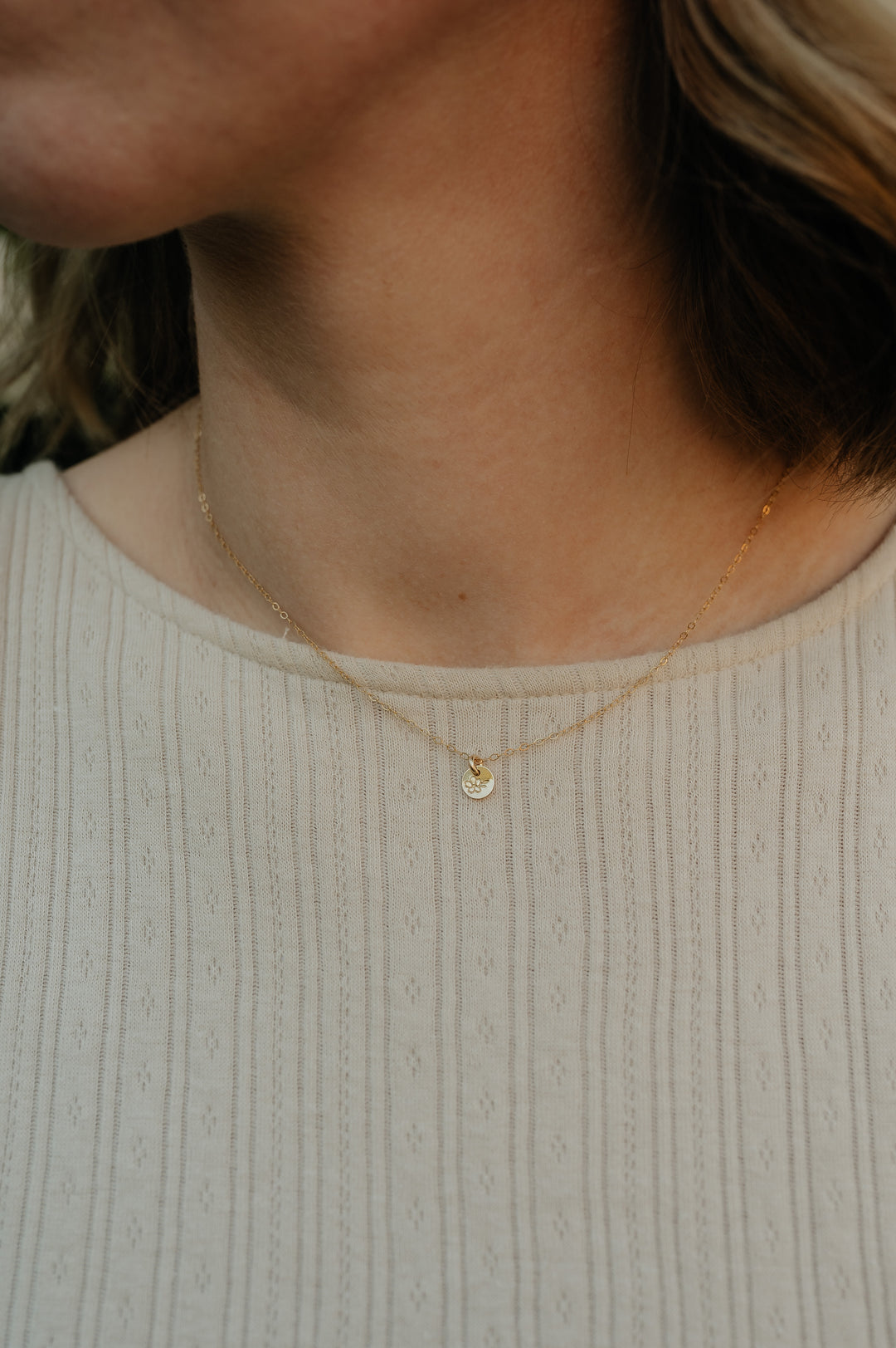 Mini Birth Flower Necklace