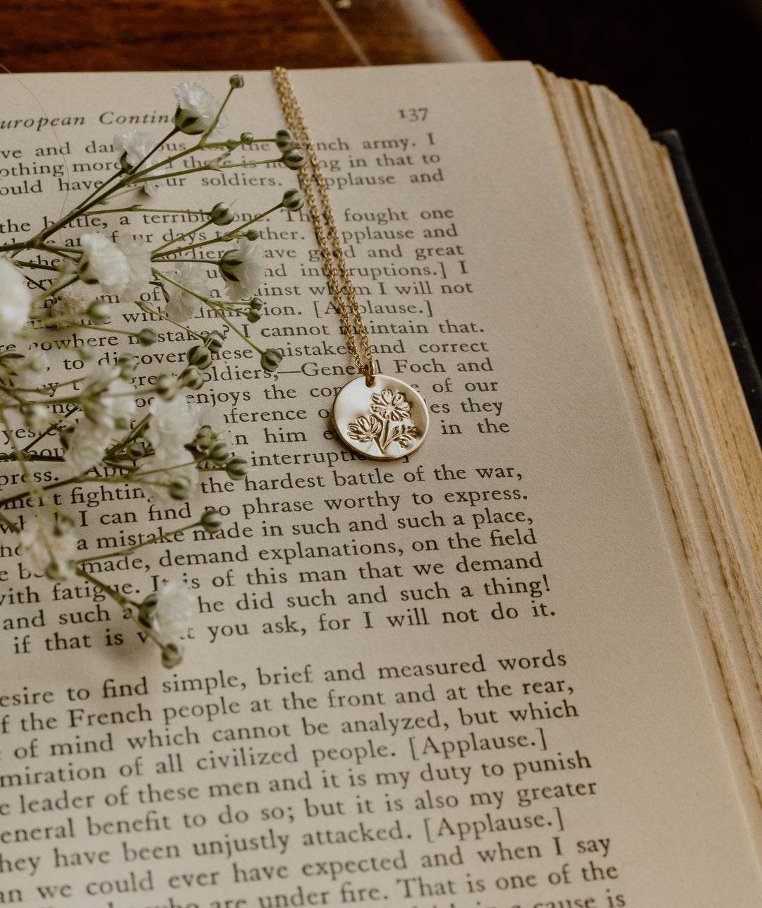 Cosmos Necklace • October Birth Flower