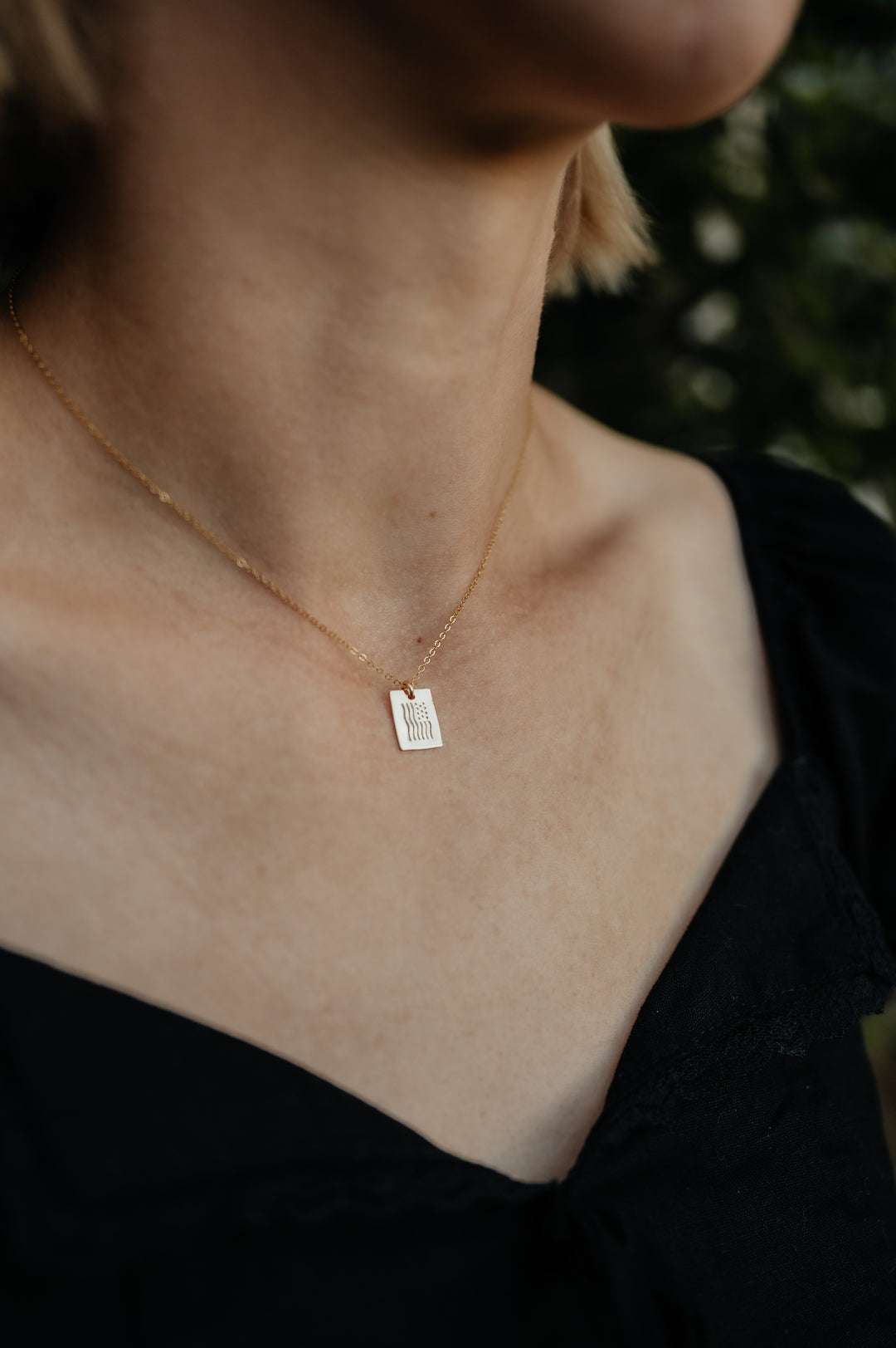 American Flag Necklace