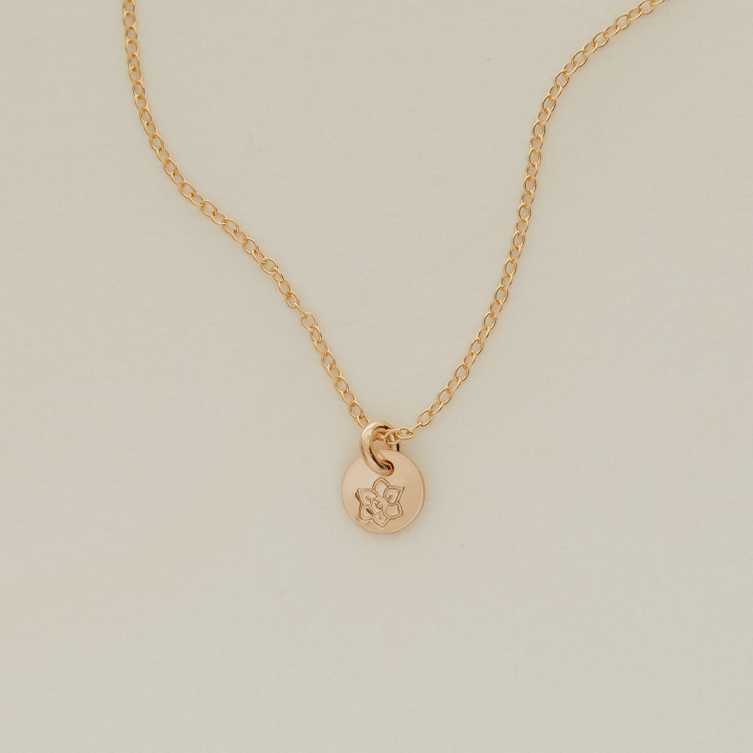 Mini Birth Flower Necklace