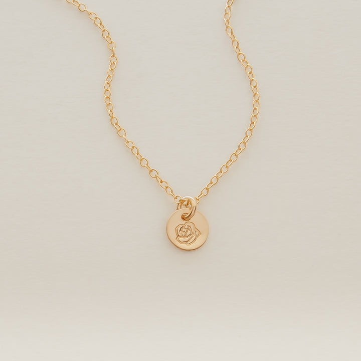 Mini Birth Flower Necklace
