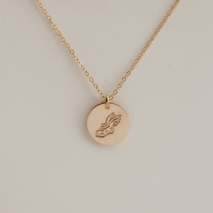 Winged Shoe Necklace