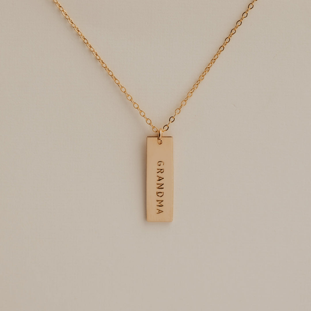 Grandma Bar Necklace