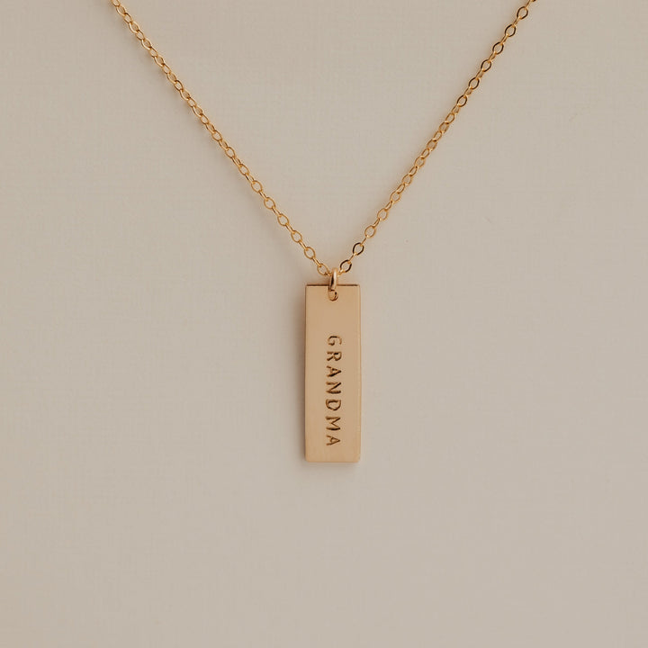 Grandma Bar Necklace