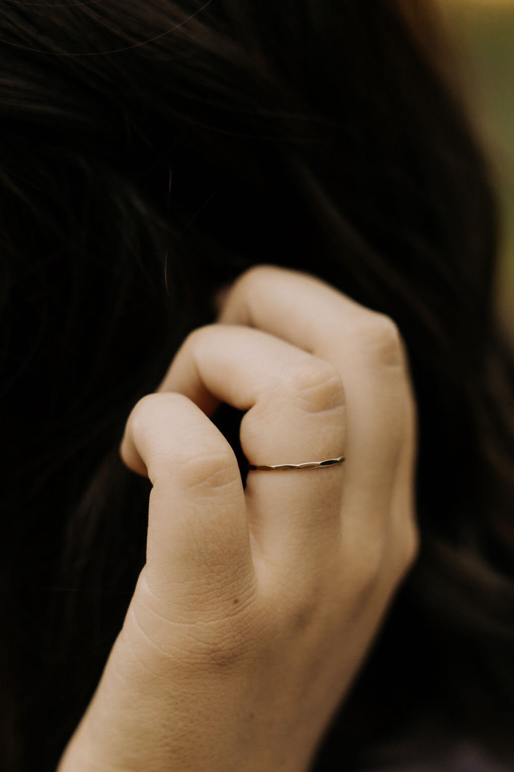Hammered Gold Ring