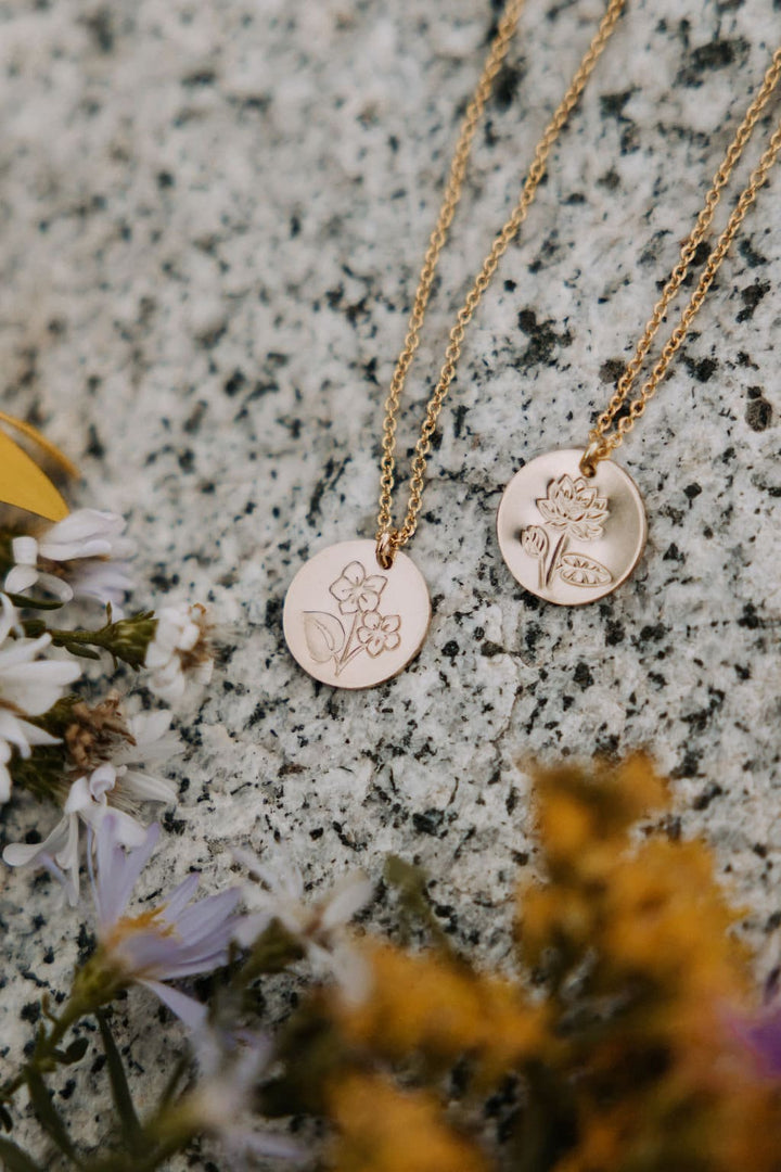 Violet Necklace • February Birth Flower