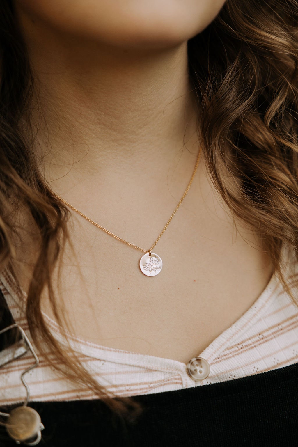 Cosmos Necklace • October Birth Flower