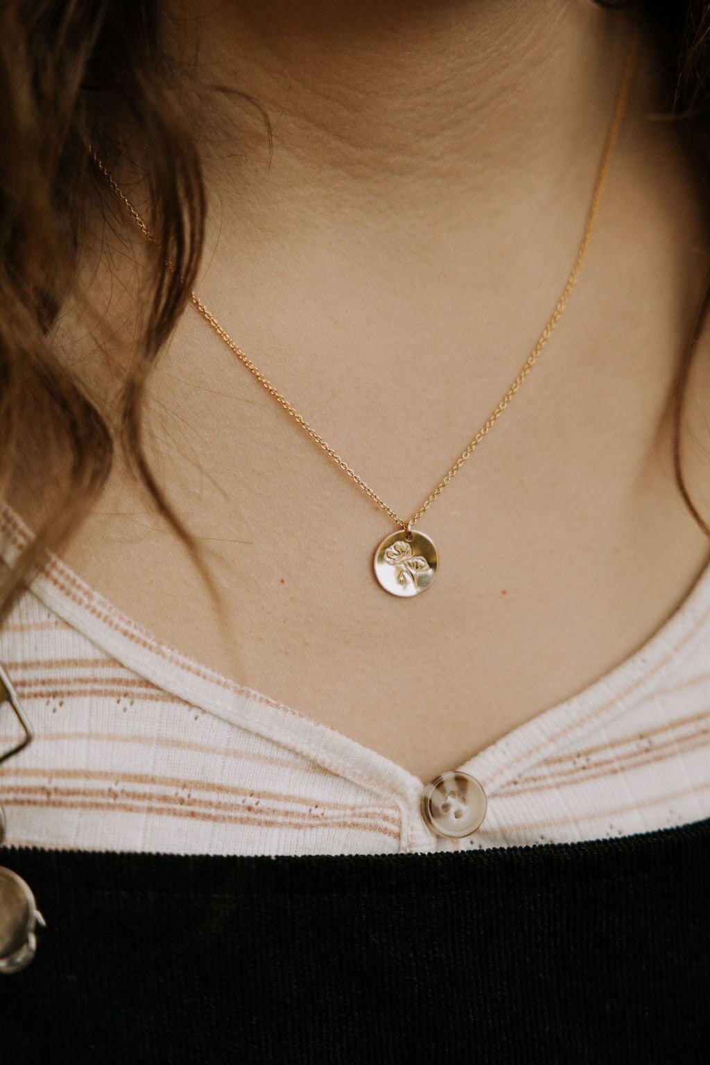 Poppy Necklace • August Birth Flower