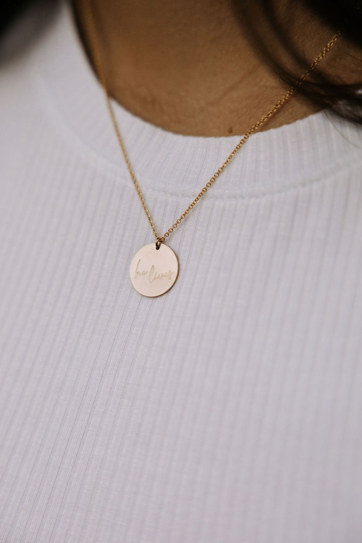 He Lives Necklace