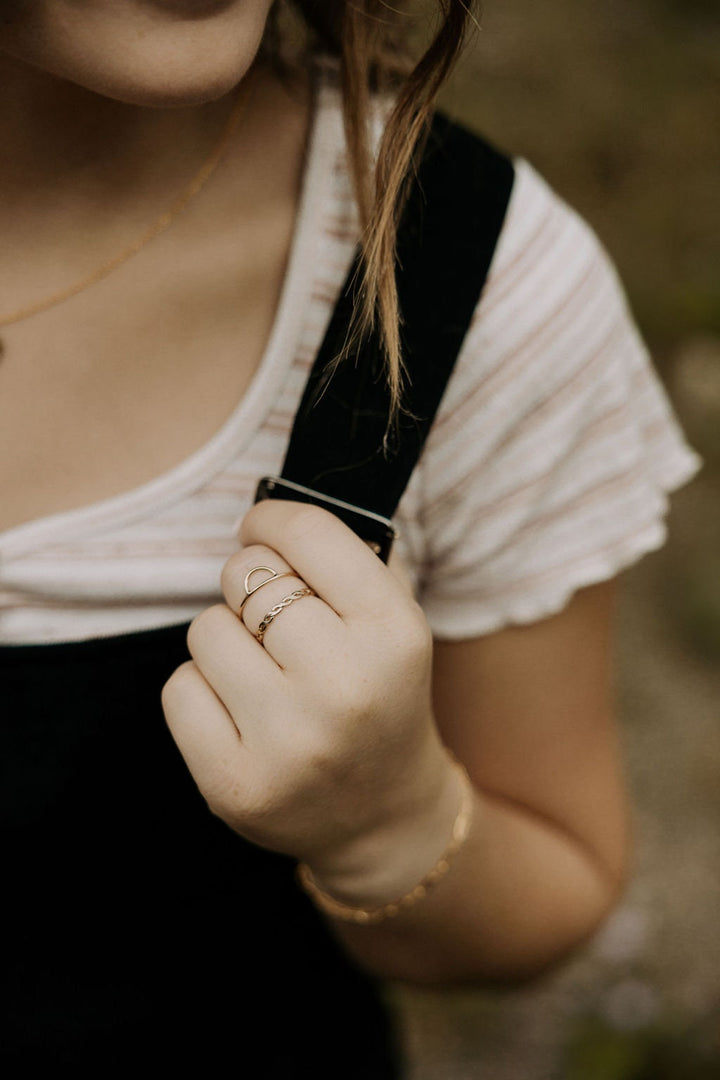 Gold Paperclip Bracelet
