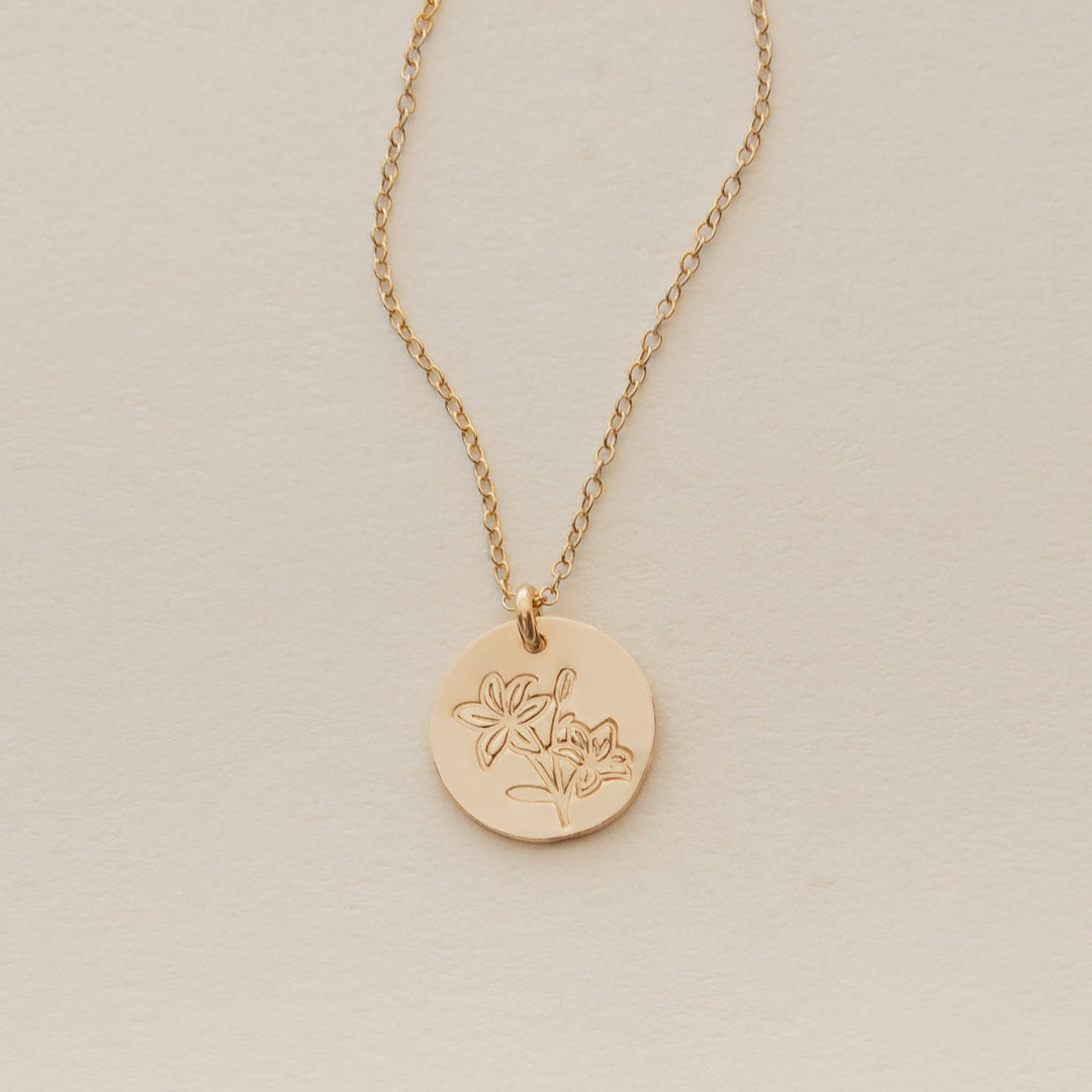Lily Necklace • May Birth Flower