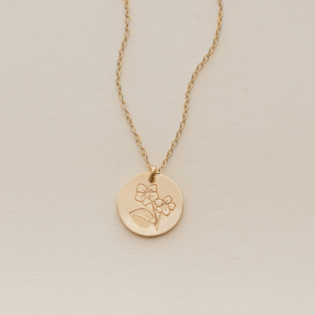 Violet Necklace • February Birth Flower