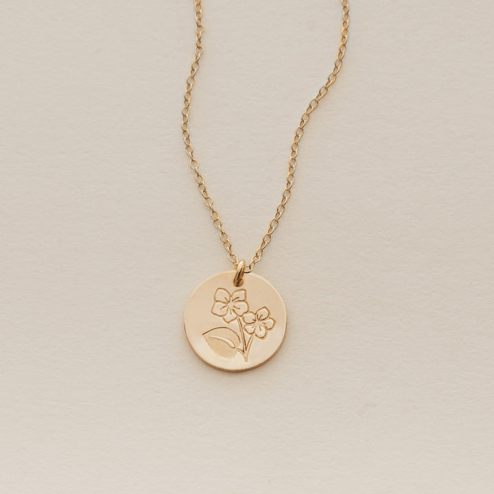 Violet Necklace • February Birth Flower