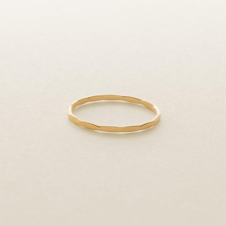 Hammered Gold Ring
