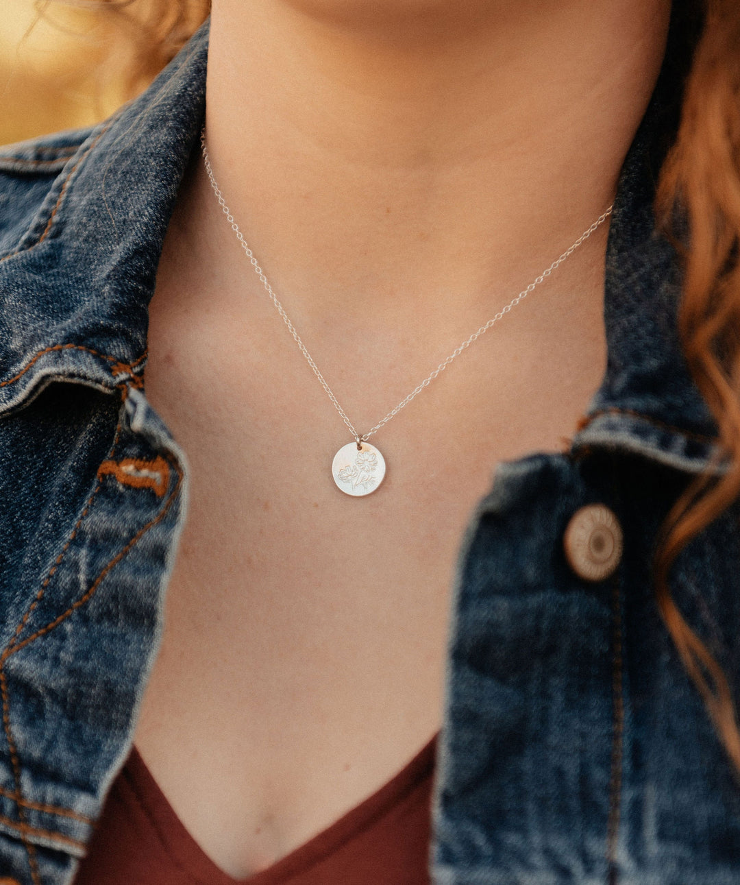 Cosmos Necklace • October Birth Flower