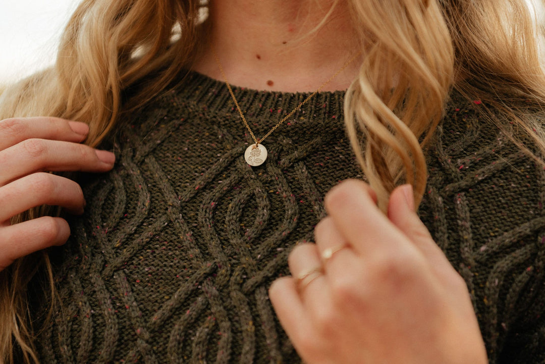 Lotus Necklace • July Birth Flower