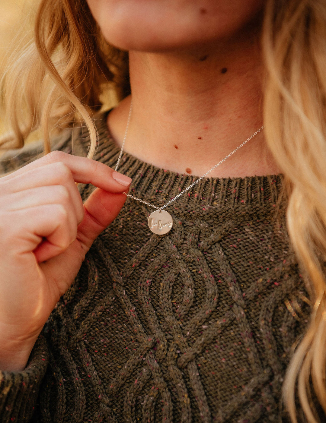 He Lives Necklace