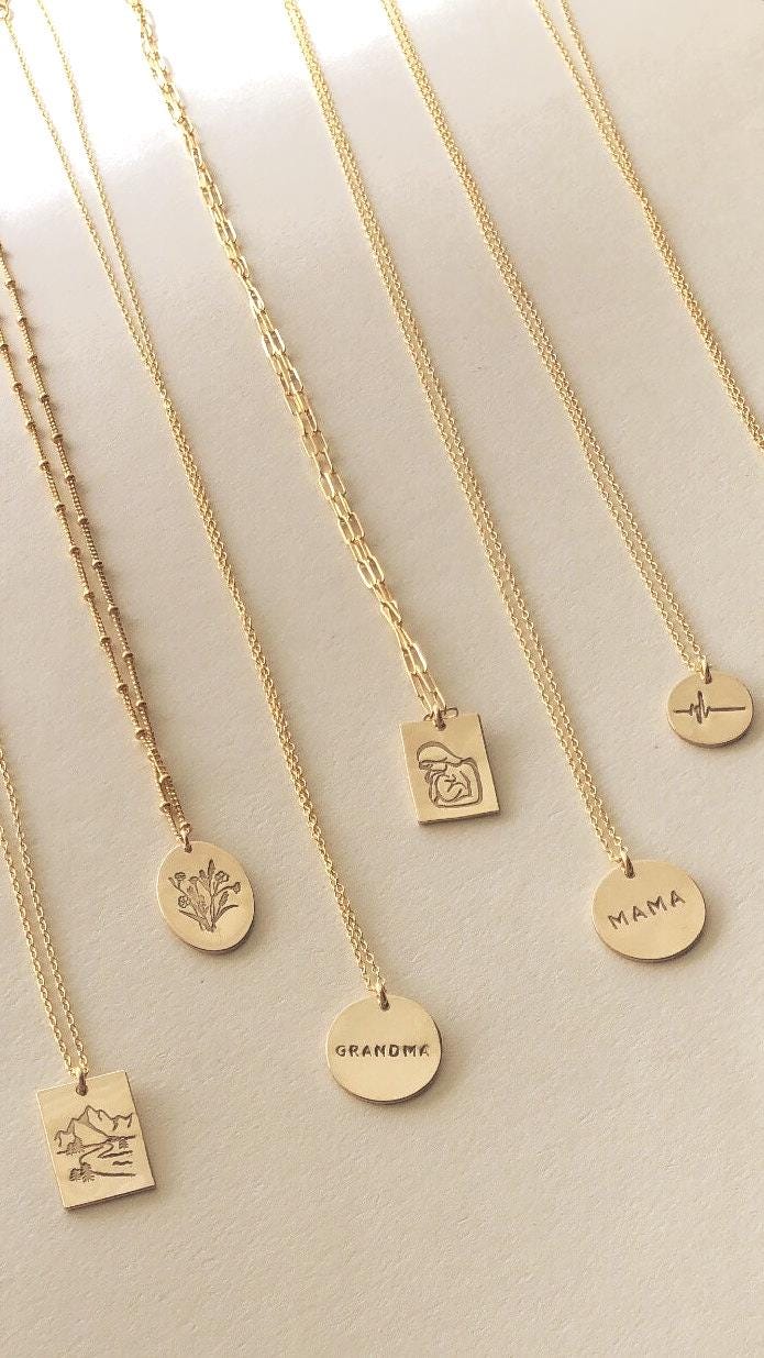 Custom Stamp Necklace