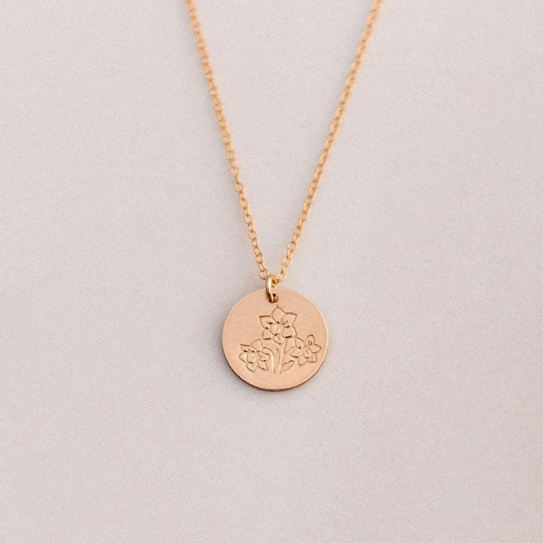 Daffodil Necklace • December Birth Flower