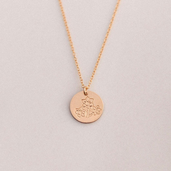 Daffodil Necklace • December Birth Flower