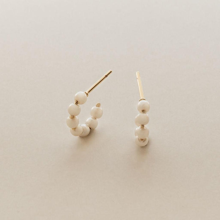 Pearl Hoop Earrings
