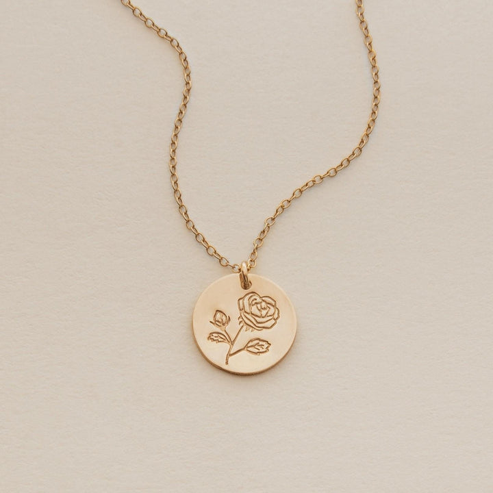 Rose Necklace • June Birth Flower