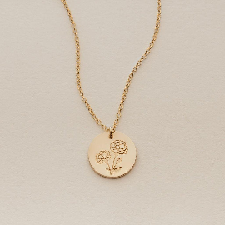 Carnation Necklace • January Birth Flower