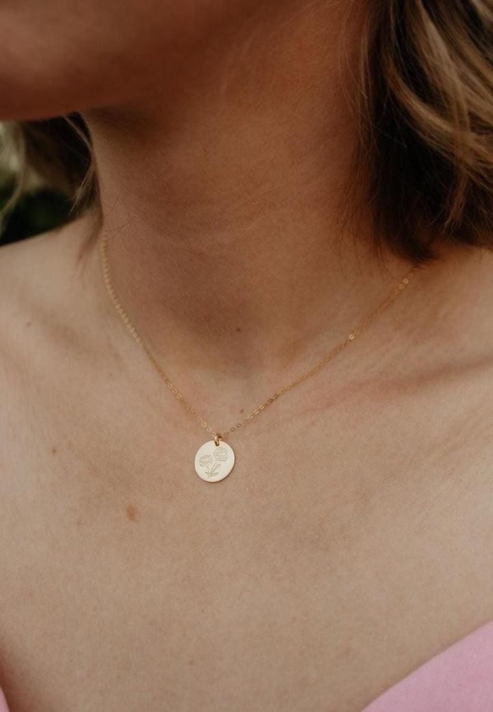Carnation Necklace • January Birth Flower