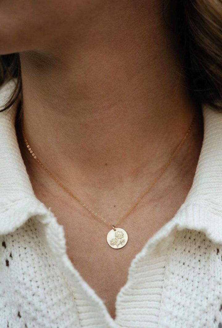 Cosmos Necklace • October Birth Flower