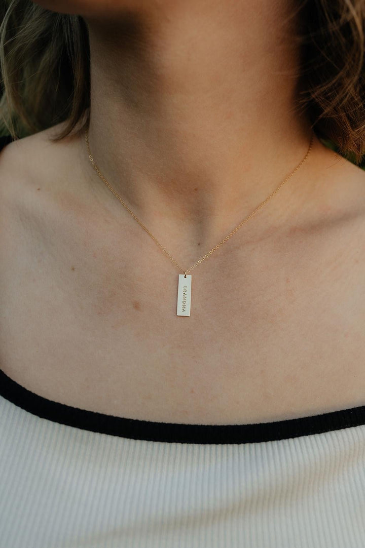 Grandma Bar Necklace