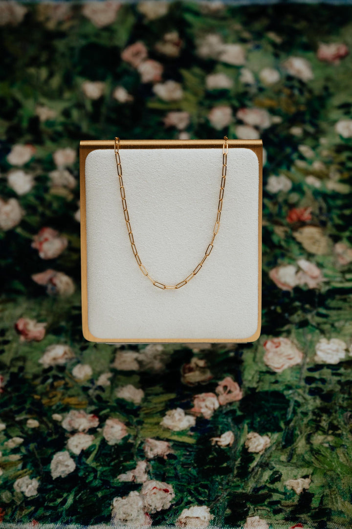 Gold Paperclip Chain