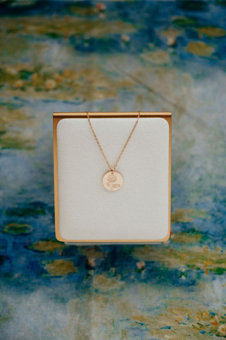 Lotus Necklace • July Birth Flower