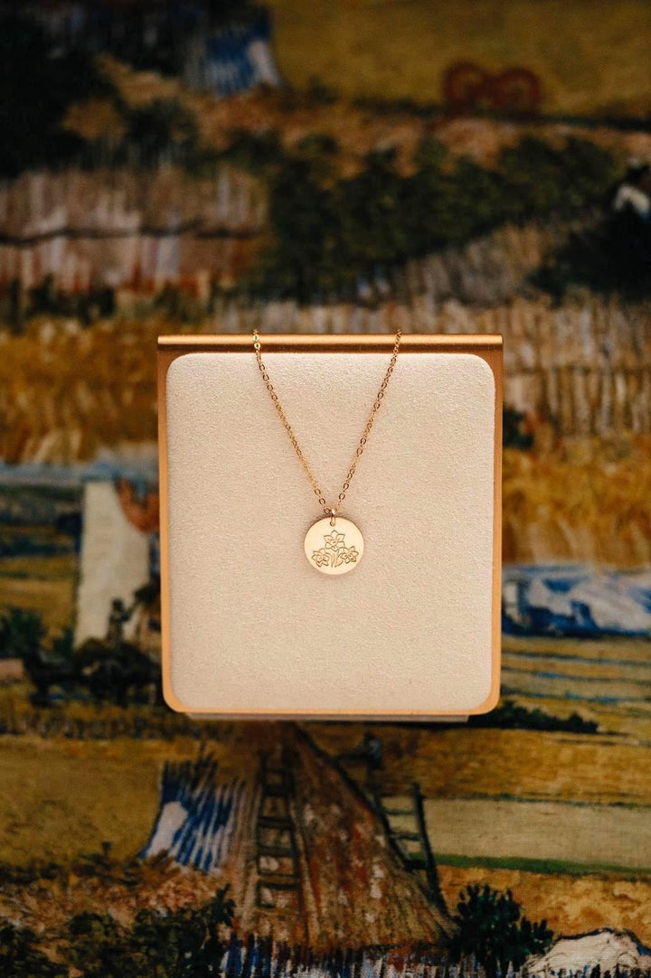 Daffodil Necklace • December Birth Flower