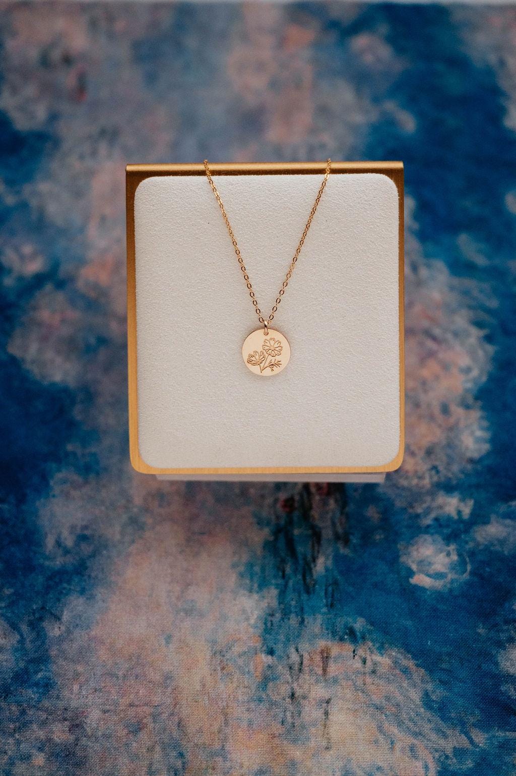 Cosmos Necklace • October Birth Flower