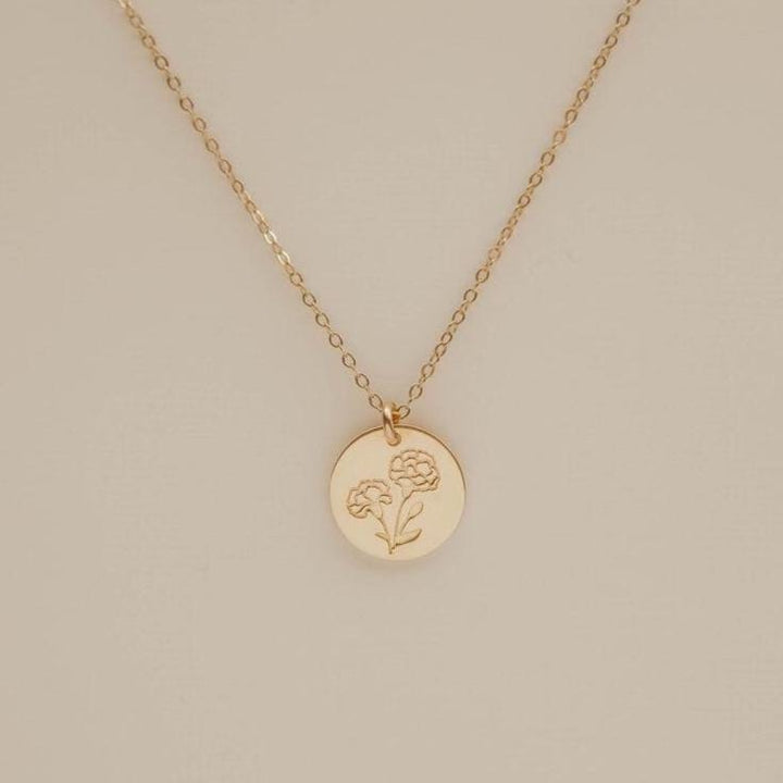 Carnation Necklace • January Birth Flower