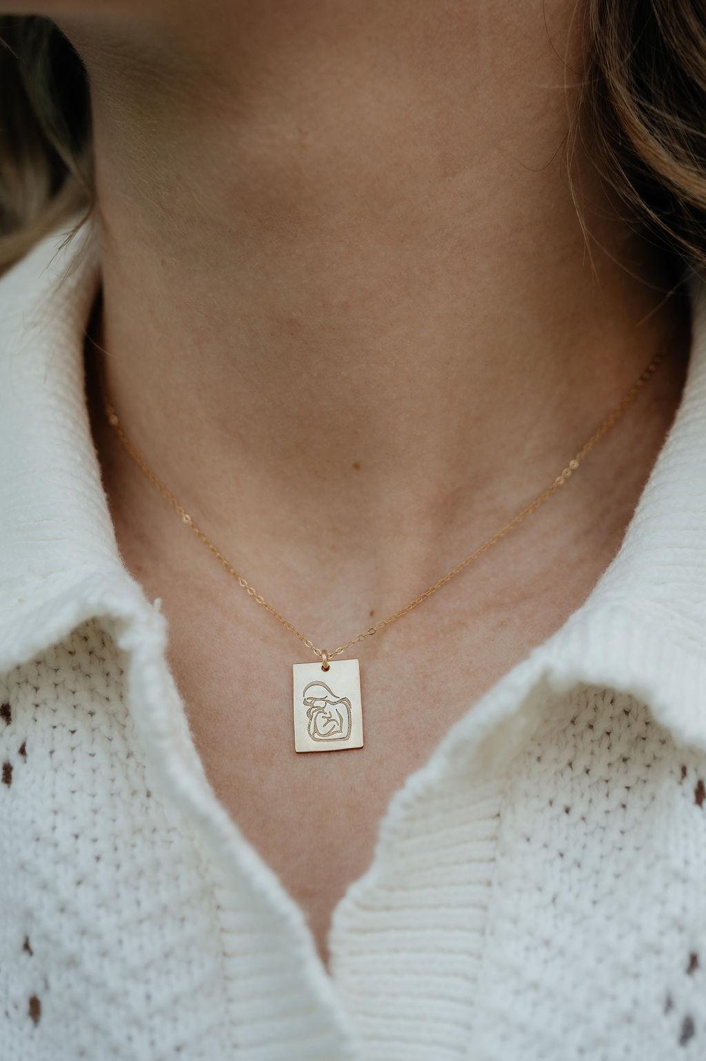 Mother and Baby Necklace
