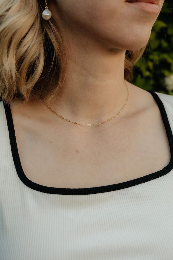 Gold Paperclip Chain