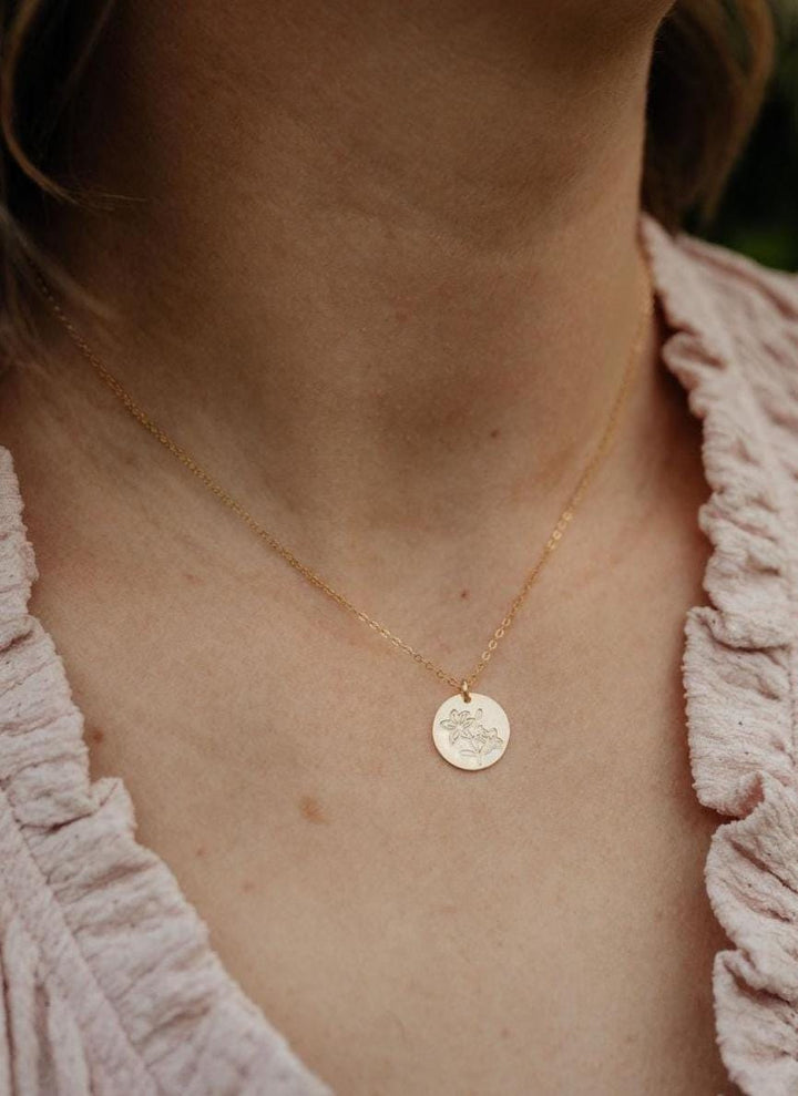 Lily Necklace • May Birth Flower