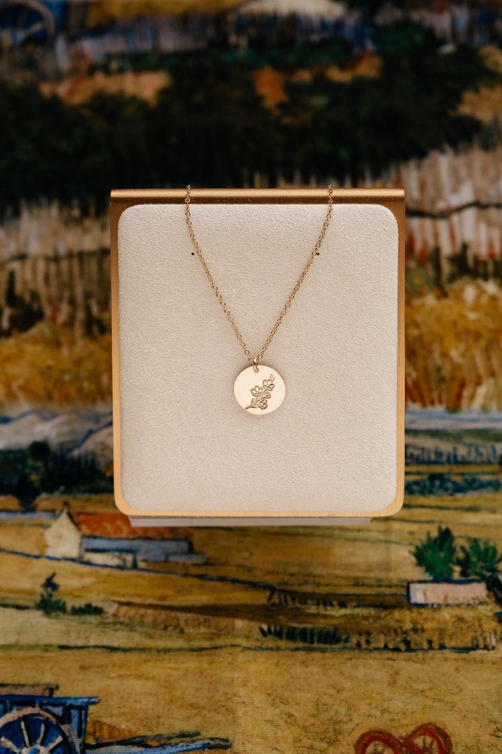 Cherry Blossom Necklace • March Birth Flower